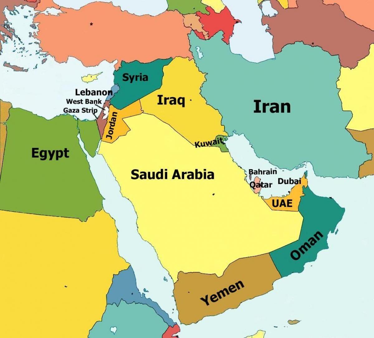 Država Oman na karti svijeta