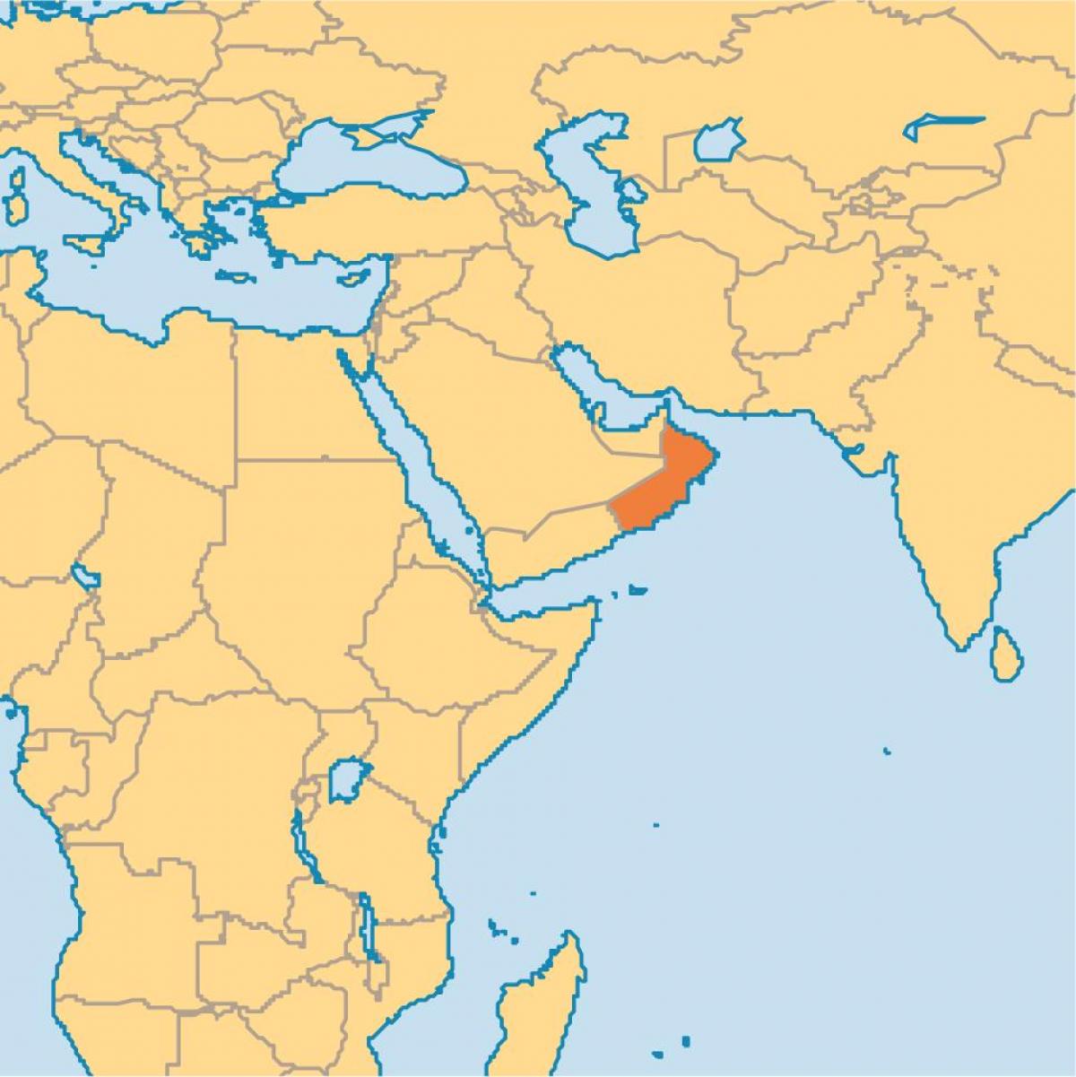 Oman karta karta svijeta