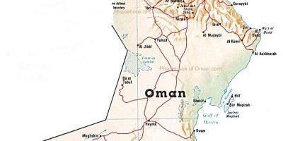 Oman zemlja kartica